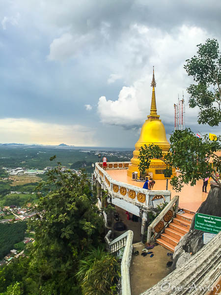 View of Pagoda Viewpoint Tiger Cave Temple Krabi Thailand